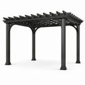 Pergola en aluminium noir 300x300x230 cm