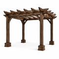 Pergola en bois massif brun 300x300x250 cm