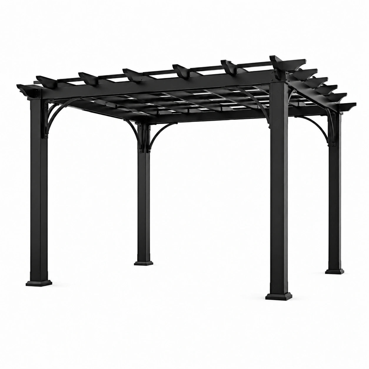 Pergola en aluminium noire 3x4 m