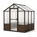 Serre en aluminium et polycarbonate marron 250x200x220 cm
