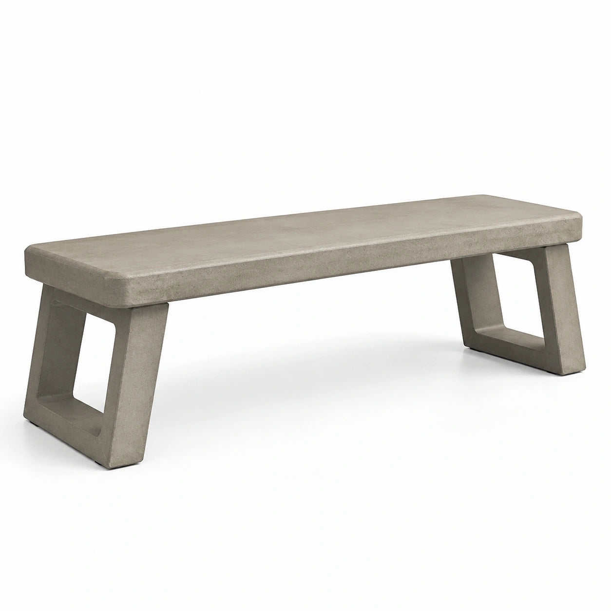 Banc en béton gris 150x40x45cm